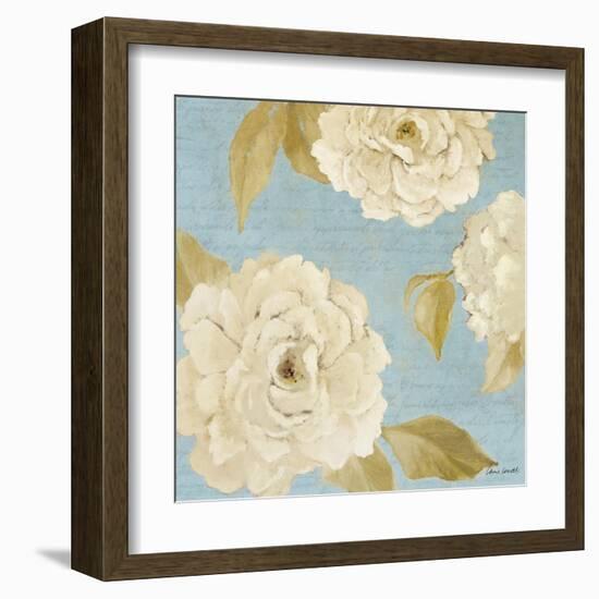 Scripted Poetic Peonies II-Lanie Loreth-Framed Art Print