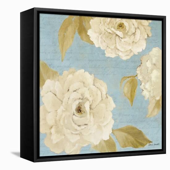 Scripted Poetic Peonies II-Lanie Loreth-Framed Stretched Canvas