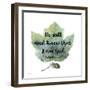 Scripture Leaf-B-Jean Plout-Framed Giclee Print