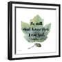 Scripture Leaf-B-Jean Plout-Framed Giclee Print