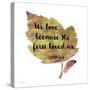 Scripture Leaf-C-Jean Plout-Stretched Canvas