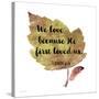 Scripture Leaf-C-Jean Plout-Stretched Canvas