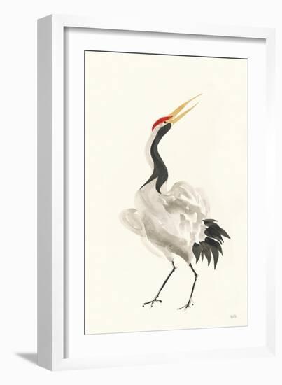 Scroll Crane I Warm-Chris Paschke-Framed Art Print