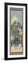 Scroll (Kakemono) Depicting a Figure on Horseback with Mt. Fuji in the Background, before 1880-null-Framed Premium Giclee Print