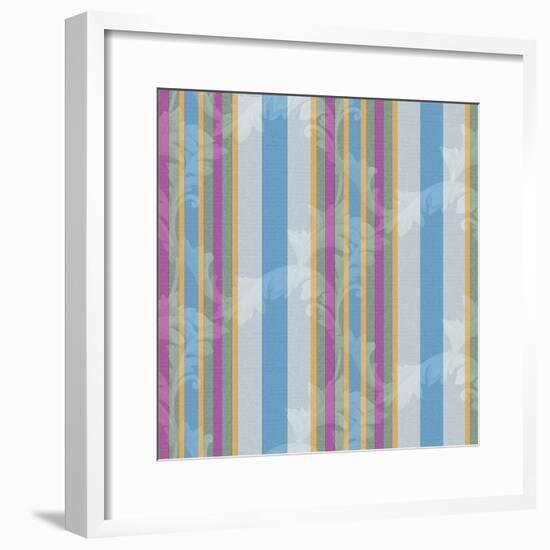 Scroll Stripe Grey-Bill Jackson-Framed Giclee Print