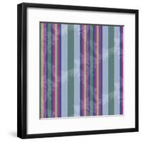 Scroll Stripe Periwinkle-Bill Jackson-Framed Giclee Print