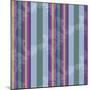 Scroll Stripe Periwinkle-Bill Jackson-Mounted Giclee Print