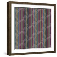 Scroll Stripe Plum-Bill Jackson-Framed Giclee Print