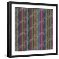 Scroll Stripe Plum-Bill Jackson-Framed Giclee Print