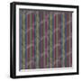 Scroll Stripe Plum-Bill Jackson-Framed Giclee Print