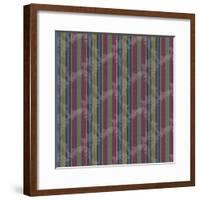 Scroll Stripe Plum-Bill Jackson-Framed Giclee Print