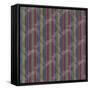 Scroll Stripe Plum-Bill Jackson-Framed Stretched Canvas