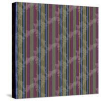 Scroll Stripe Plum-Bill Jackson-Stretched Canvas