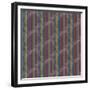 Scroll Stripe Plum-Bill Jackson-Framed Giclee Print