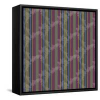 Scroll Stripe Plum-Bill Jackson-Framed Stretched Canvas