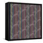 Scroll Stripe Plum-Bill Jackson-Framed Stretched Canvas