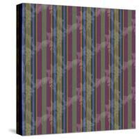 Scroll Stripe Plum-Bill Jackson-Stretched Canvas