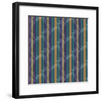 Scroll Stripe Teal-Bill Jackson-Framed Giclee Print