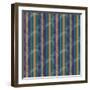 Scroll Stripe Teal-Bill Jackson-Framed Giclee Print