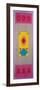 Scroll with Series of Family Crests (Kamon) Embroidered by Hand-null-Framed Giclee Print