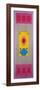 Scroll with Series of Family Crests (Kamon) Embroidered by Hand-null-Framed Giclee Print