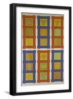 Scroll with Series of Kamon-null-Framed Giclee Print