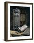 Scrolls of the Torah, Torah Cover and the Ten Commandments, 1797-null-Framed Photographic Print