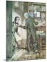 Scrooge and Bob Cratchit, from Dickens' 'A Christmas Carol'-Arthur Rackham-Mounted Giclee Print