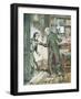 Scrooge and Bob Cratchit, from Dickens' 'A Christmas Carol'-Arthur Rackham-Framed Giclee Print