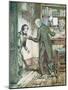 Scrooge and Bob Cratchit, from Dickens' 'A Christmas Carol'-Arthur Rackham-Mounted Giclee Print