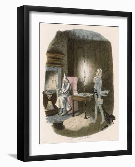 Scrooge and Marley Ghost-null-Framed Art Print