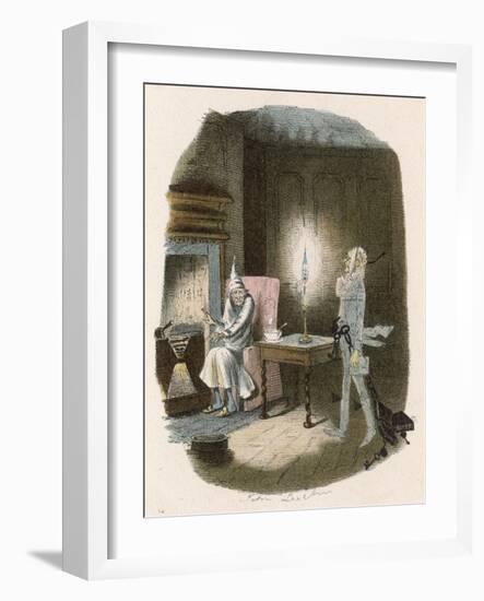 Scrooge and Marley Ghost-null-Framed Art Print