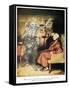 Scrooge and The Ghost of Marley, from Dickens' 'A Christmas Carol'-Arthur Rackham-Framed Stretched Canvas