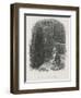 Scrooge is Shown His Tomb Stone by the Last Spirit-John Leech-Framed Art Print