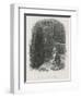 Scrooge is Shown His Tomb Stone by the Last Spirit-John Leech-Framed Art Print