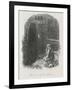 Scrooge is Shown His Tomb Stone by the Last Spirit-John Leech-Framed Art Print