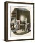 Scrooge Receives a Visit from the Ghost of Jacob Marley His Former Business Partner-John Leech-Framed Photographic Print