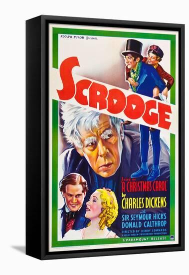Scrooge-null-Framed Stretched Canvas