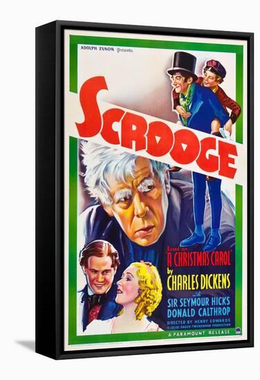 Scrooge-null-Framed Stretched Canvas