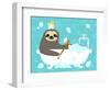 Scrubbing Bubbles Sloth-Nancy Lee-Framed Art Print