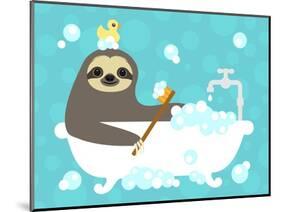 Scrubbing Bubbles Sloth-Nancy Lee-Mounted Art Print