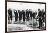 Scrubbing the Deck on Board HMS 'Nelson, 1937-null-Framed Giclee Print