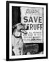 Scruff Beside a Placard Place Outside Home, Asking Friends to Add Signatures to the Petition-null-Framed Photographic Print