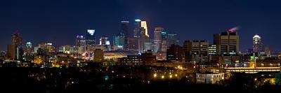 Minneapolis Minnesota at Night-Scruggelgreen-Photographic Print