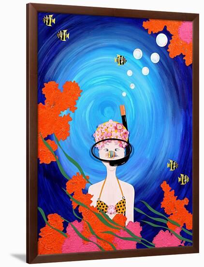 Scuba Diva, 2008-Jenny Barnard-Framed Giclee Print