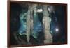 Scuba Diver in Gran Cenote, Tulum, Yucatan Peninsula, Mexico. Model Release-Reinhard Dirscherl-Framed Photographic Print