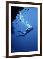 Scuba Diver-Geoff Tompkinson-Framed Photographic Print
