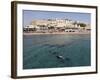 Scuba Divers Enjoy the Clear Red Sea Waters at Sharks Bay, Sharm El-Sheikh, Sinai South, Egypt-Stuart Forster-Framed Photographic Print