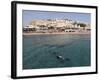 Scuba Divers Enjoy the Clear Red Sea Waters at Sharks Bay, Sharm El-Sheikh, Sinai South, Egypt-Stuart Forster-Framed Photographic Print