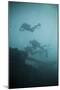Scuba Divers Wreck Diving, Southern Thailand, Andaman Sea, Indian Ocean, Southeast Asia, Asia-Andrew Stewart-Mounted Photographic Print